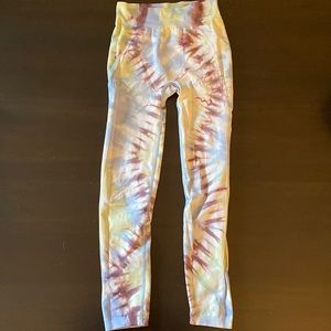 Tory Burch Sport Seamless Crop Legging Ace Blue Tie-Dye